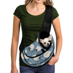 Happy Sheep Pattern Print Pet Sling Carrier