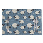 Happy Sheep Pattern Print Placemat
