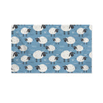 Happy Sheep Pattern Print Polyester Flag