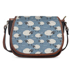 Happy Sheep Pattern Print Saddle Bag