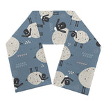 Happy Sheep Pattern Print Scarf