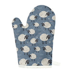 Happy Sheep Pattern Print Single Oven Mitt