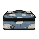 Happy Sheep Pattern Print Small Lunch Bag