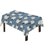 Happy Sheep Pattern Print Tablecloth