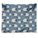 Happy Sheep Pattern Print Tapestry