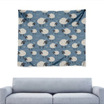 Happy Sheep Pattern Print Tapestry