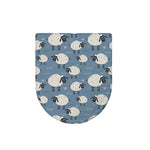 Happy Sheep Pattern Print Toilet Lid Cover