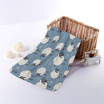 Happy Sheep Pattern Print Towel