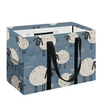 Happy Sheep Pattern Print Utility Tote Bag