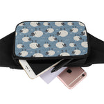 Happy Sheep Pattern Print Waist Bag