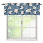 Happy Sheep Pattern Print Window Valance
