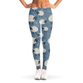 Happy Sheep Pattern Print Women's Leggings