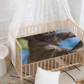 Happy Sloth Print Baby Crib Sheet