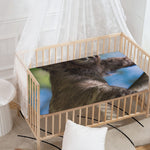 Happy Sloth Print Baby Crib Sheet
