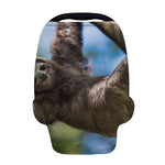 Happy Sloth Print Baby Seat Cover