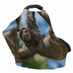 Happy Sloth Print Baby Seat Cover