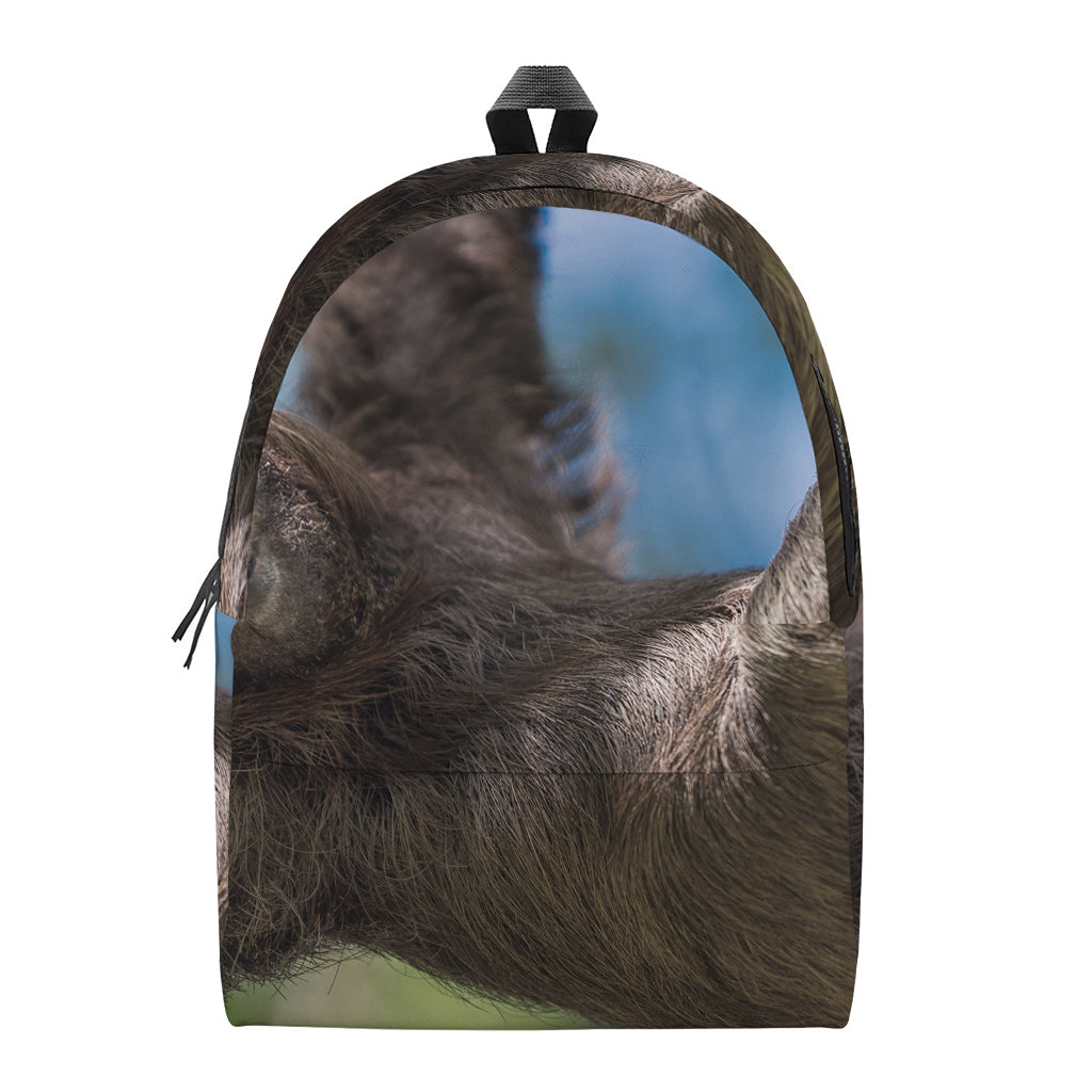 Happy Sloth Print Backpack