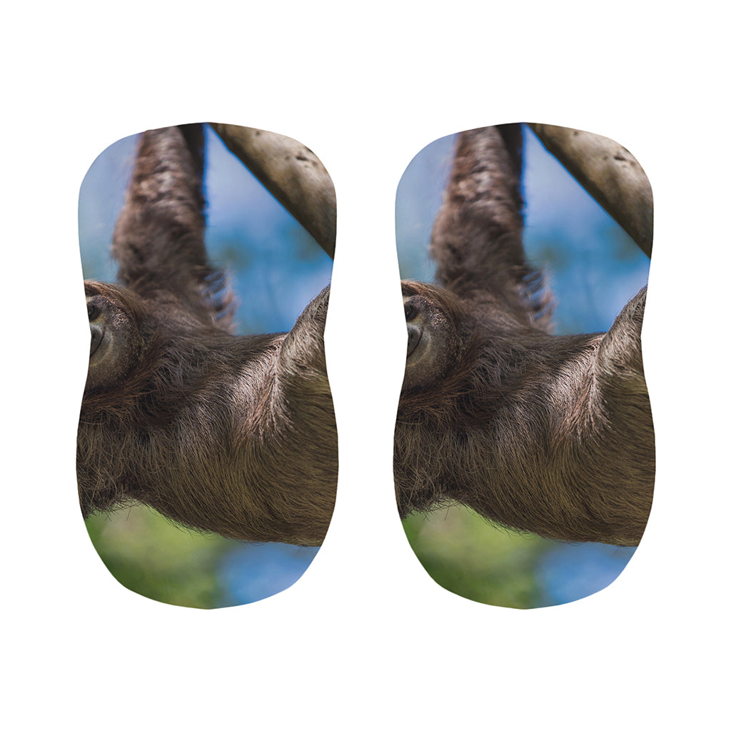 Happy Sloth Print Bar Stool Covers