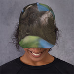 Happy Sloth Print Baseball Cap