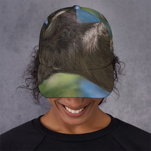 Happy Sloth Print Baseball Cap