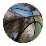 Happy Sloth Print Basketball