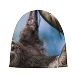 Happy Sloth Print Beanie