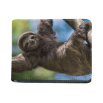 Happy Sloth Print Bifold Wallet