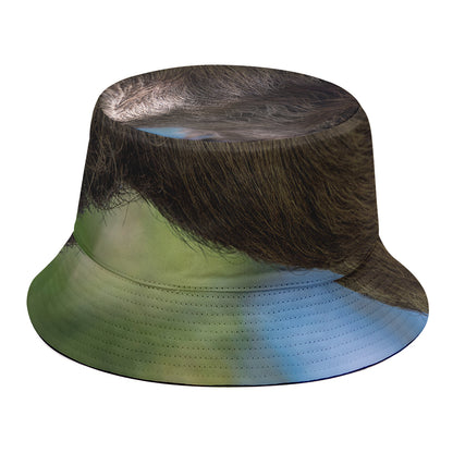 Happy Sloth Print Bucket Hat