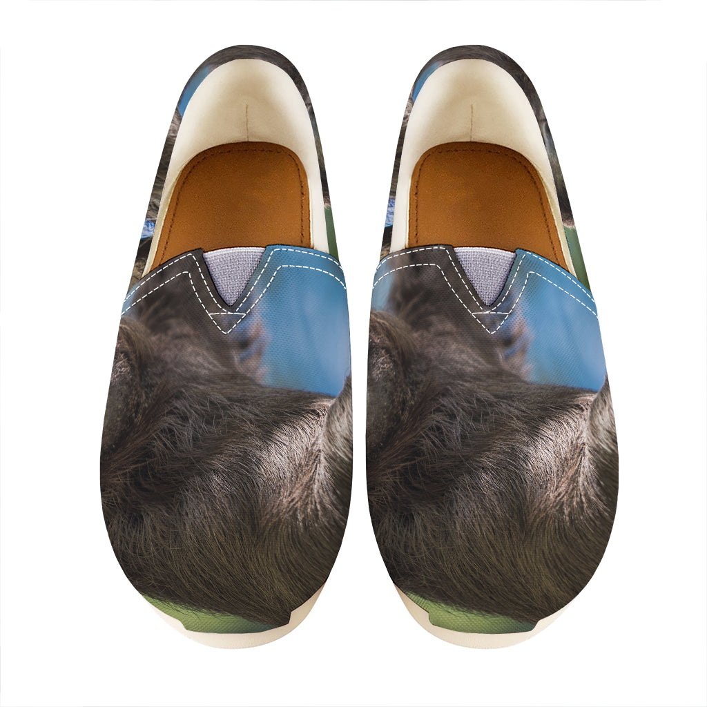 Happy Sloth Print Casual Shoes