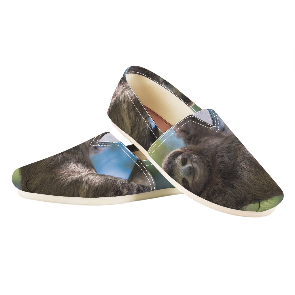 Happy Sloth Print Casual Shoes