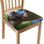 Happy Sloth Print Chair Cushion Cover