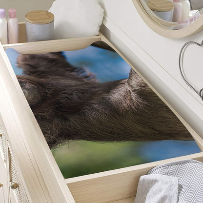Happy Sloth Print Changing Pad Cover