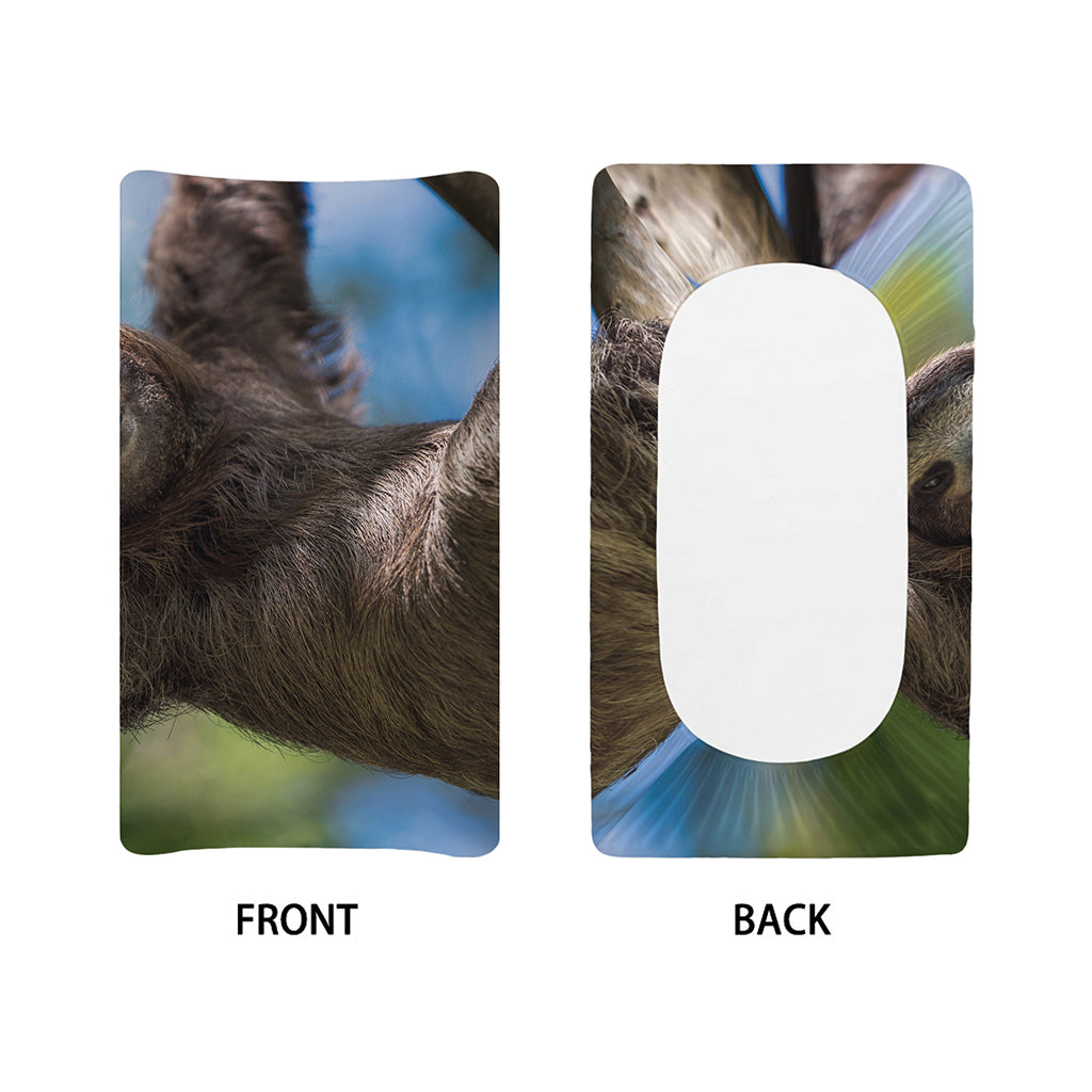 Happy Sloth Print Changing Pad Cover