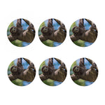 Happy Sloth Print Coaster Set