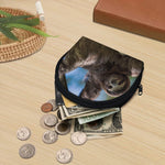 Happy Sloth Print Coin Purse