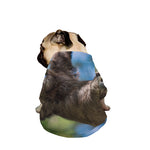 Happy Sloth Print Dog Zip Up Jacket