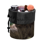 Happy Sloth Print Drawstring Makeup Bag