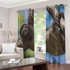 Happy Sloth Print Extra Wide Grommet Curtains