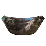 Happy Sloth Print Fanny Pack