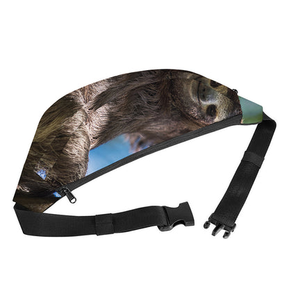 Happy Sloth Print Fanny Pack