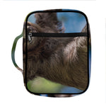 Happy Sloth Print Front Pocket Bible Bag
