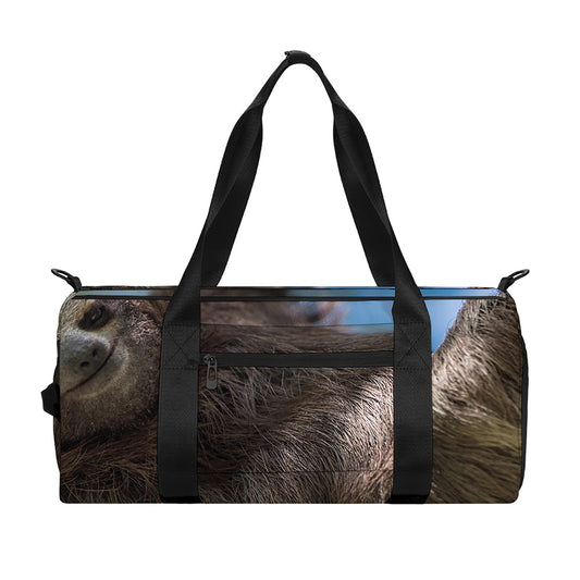 Happy Sloth Print Gym Bag