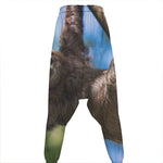 Happy Sloth Print Hammer Pants