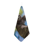 Happy Sloth Print Hand Towel