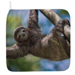 Happy Sloth Print Hand Towel