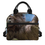 Happy Sloth Print Insulated Lunch Bag
