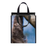 Happy Sloth Print Insulated Lunch Tote