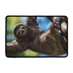 Happy Sloth Print Kitchen Mat
