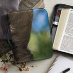Happy Sloth Print Leather Bible Cover