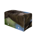 Happy Sloth Print Leather Tissue Box Cover